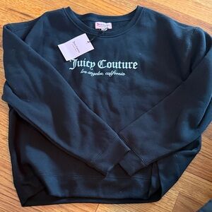 Juicy Couture Black Crewneck Sweatshirt